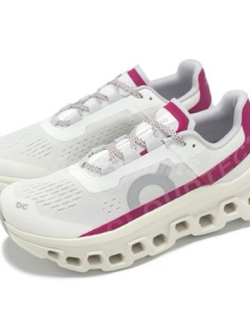 NIB Anthropologie On Running Women's Cloudmonster in Ivory/Grenadine Size 6 - Picture 4 of 4
